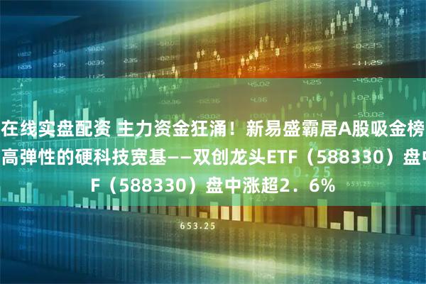 在线实盘配资 主力资金狂涌！新易盛霸居A股吸金榜榜首！20CM高弹性的硬科技宽基——双创龙头ETF（588330）盘中涨超2．6%